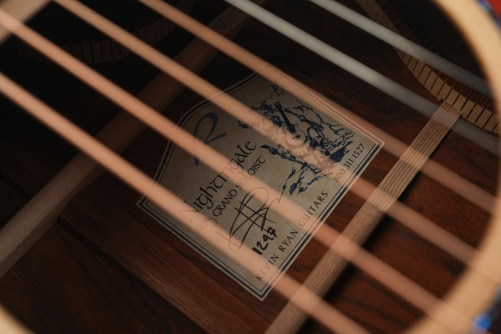 Kevin Ryan Nightingale Cocobolo Glacier Sitka Spruce 25th Ann-13.jpg