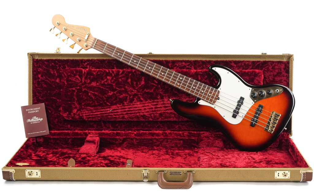 Fender Jazz Bass 50th Ann. 5 String Tiger Striped Maple-1.jpg
