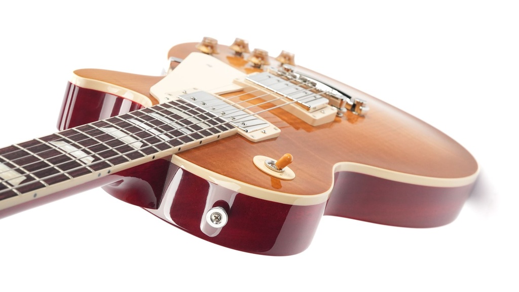 Gibson Les Paul Standard 50s Figured Top Dirty Lemon Burst Dirty Lemon Burst - Cherry Back-8.jpg