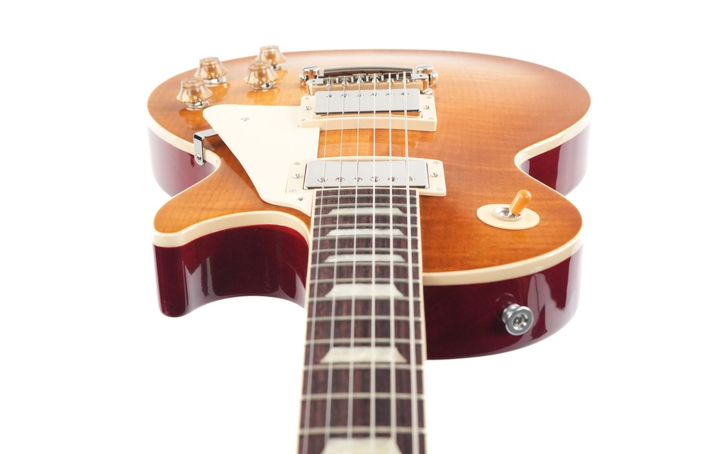 Gibson Les Paul Standard 50s Figured Top Dirty Lemon Burst Dirty Lemon Burst - Cherry Back-12.jpg