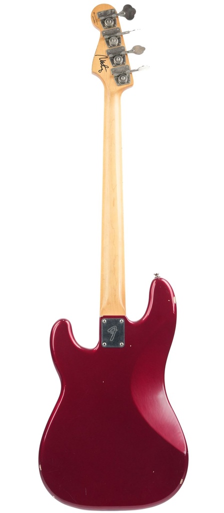 Fender Nate Mendel Precision Bass Candy Apple Red Light Aged 2016-6.jpg