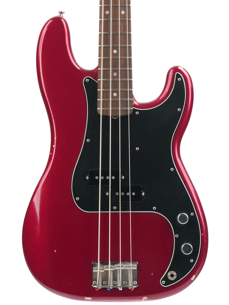 Fender Nate Mendel Precision Bass Candy Apple Red Light Aged 2016-3.jpg