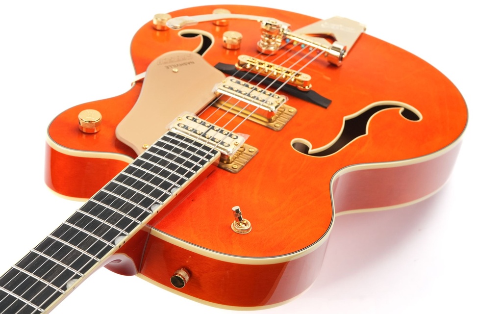 Gretsch Synchromatic Synchromatic Nashville Hollow Body Single-Cut Bigsby Orange Stain-8.jpg