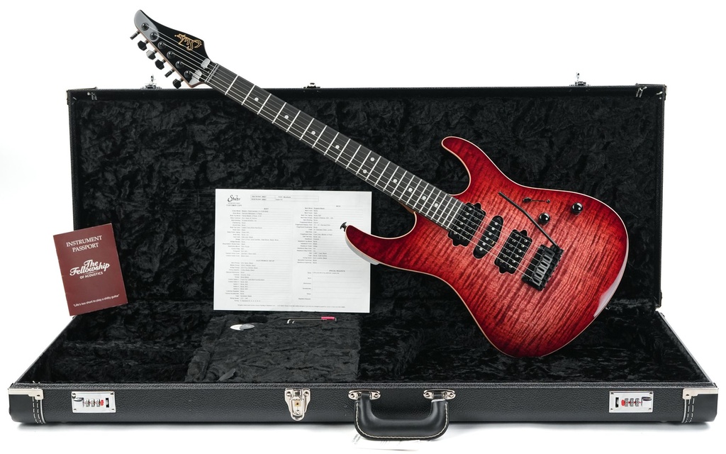 Suhr Modern Custom Faded Trans Wine Red Burst.jpg