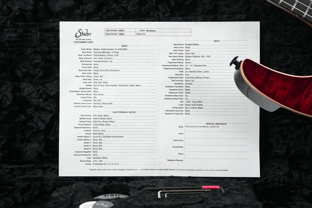 Suhr Modern Custom Faded Trans Wine Red Burst-2.jpg