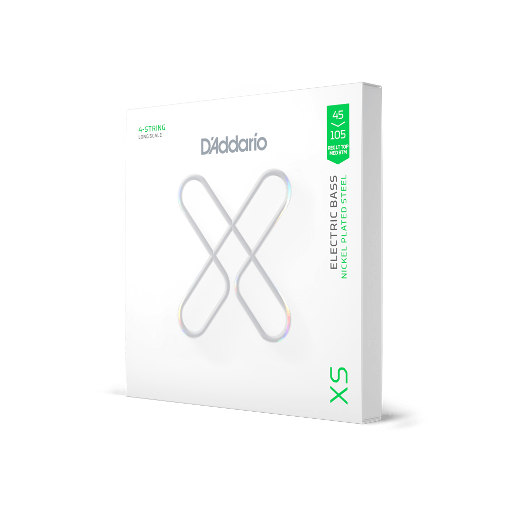 D'addario 45-105 Regular Light Top/Medium Bottom Long Scale XS Nickel Bass Strings