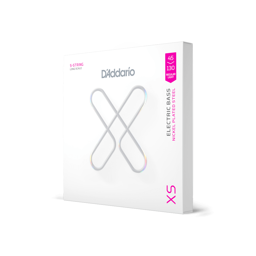 D'addario 45-130 Regular Light 5-String Long Scale XS Nickel Bass Strings