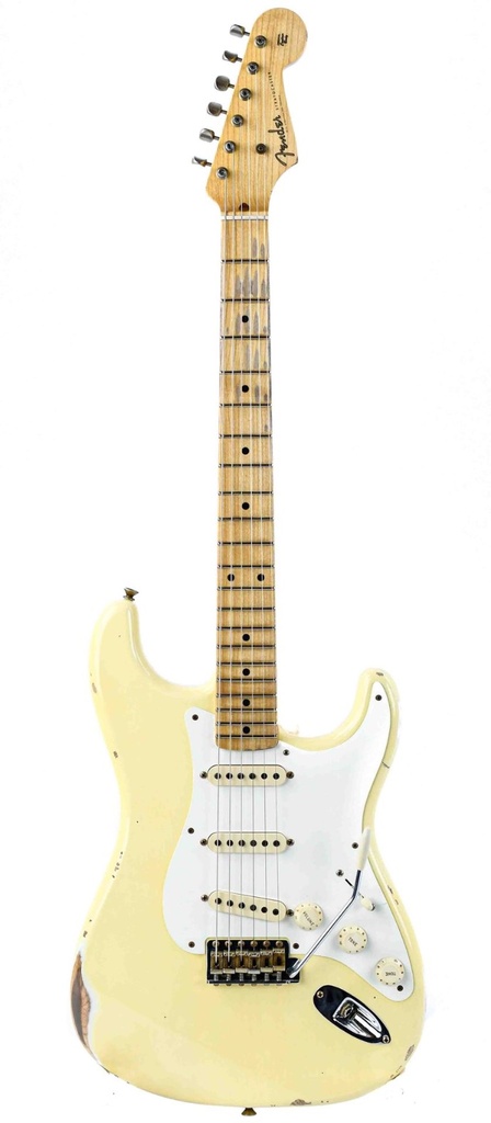 Fender Custom Shop 55 Stratocaster Relic Aged Vintage White