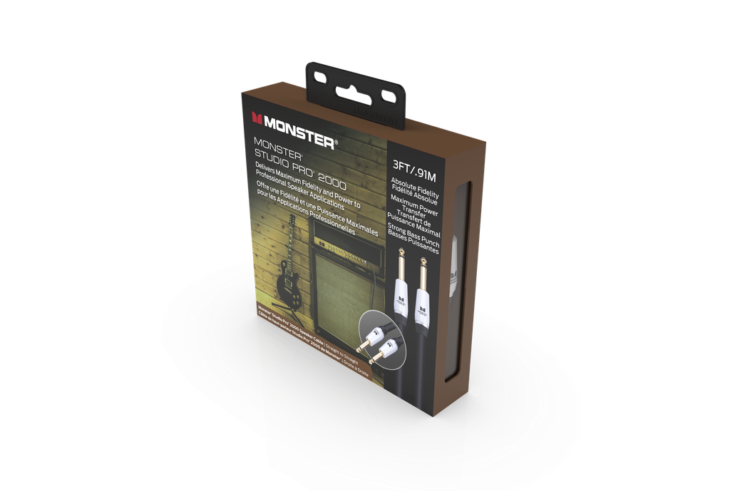 Monster Studio Pro 2000 Speaker Cable 0,91m Straight Straight