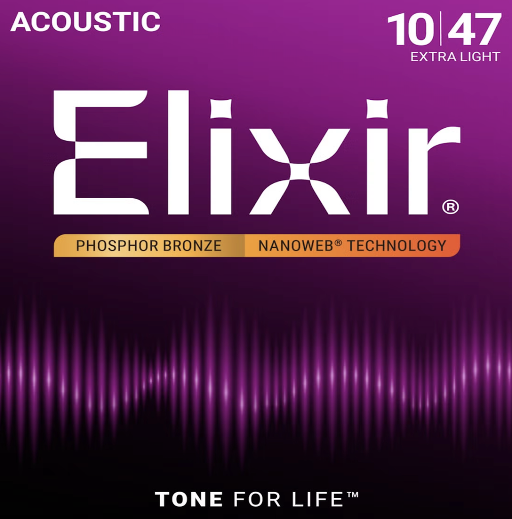 Elixir 16002 Nanoweb Phosphor Bronze 10-47