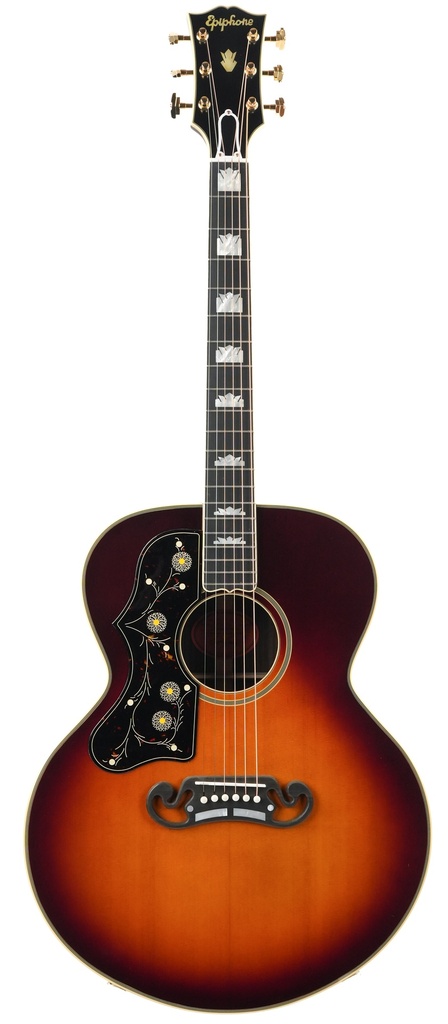 Epiphone Inspired by Gibson Custom Pre-War SJ200 Rosewood Reissue Vintage Sunburst Lefty