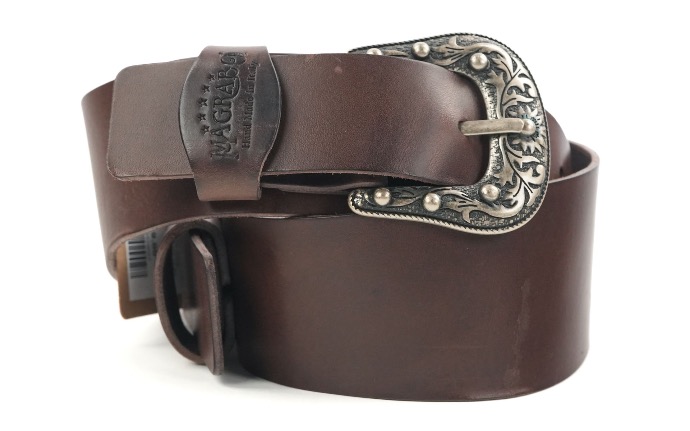 Magrabo Straps Tw in Buckle TC Core Marrone Scuro 7 cm fibbie Sun Argento