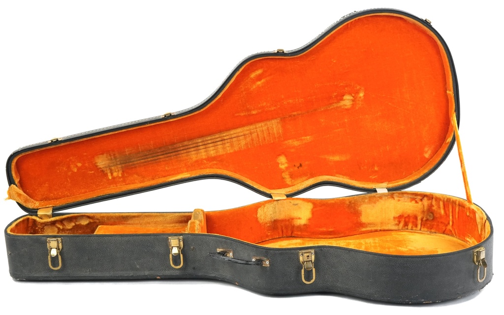 Gibson J200 Case Black with Yellow Lining 1960s