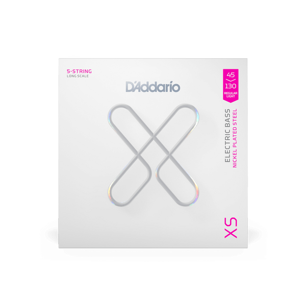 D'Addario 45-130 Regular Light 5-String Long Scale XS Nickel Bass Strings