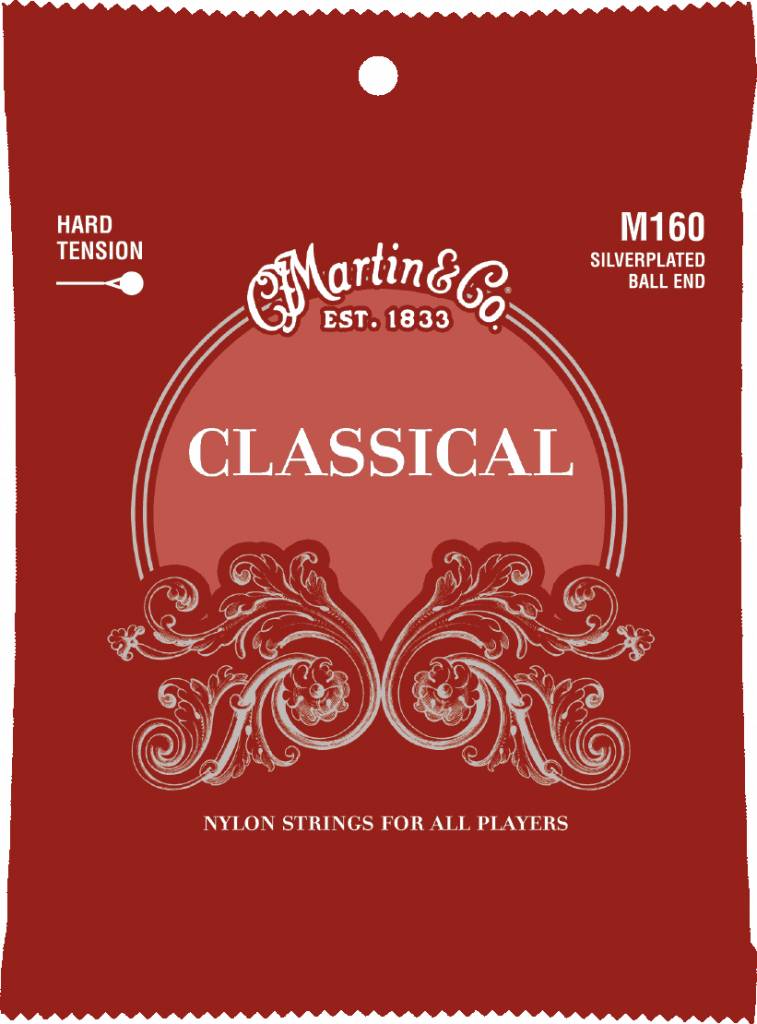Martin M160 Classical Silverplated Ball End Hard Tension
