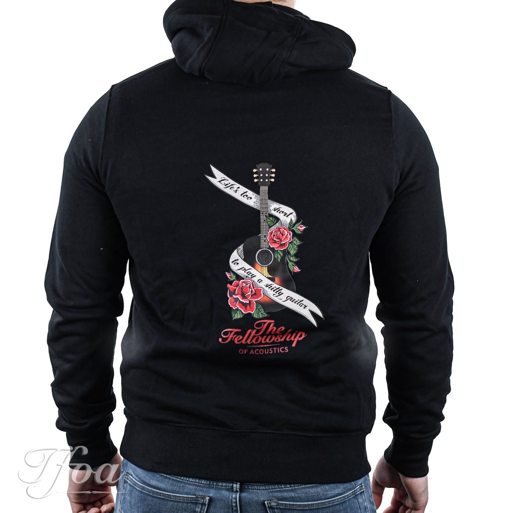TFOA Hoodie 'Life's Too Short' Banner N' Roses Black