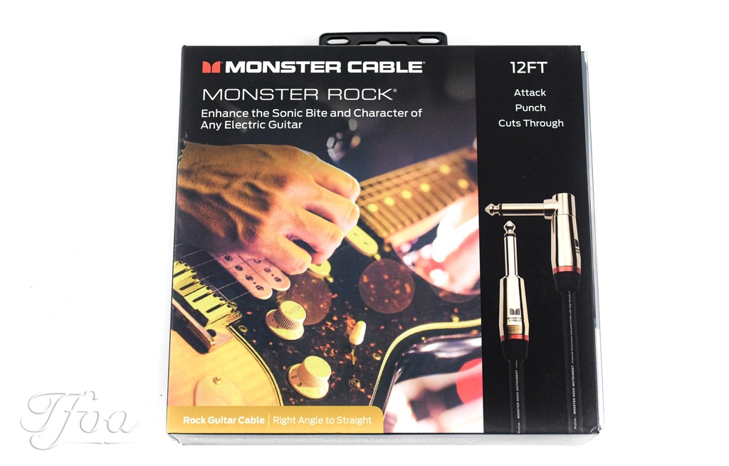 Monster Cable Rock 12ft Angled Straight 3.6m Instrument Cable