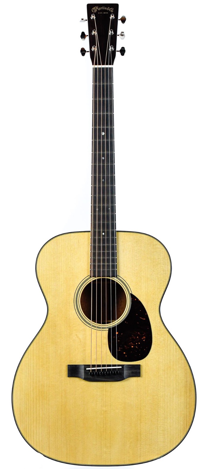 ギター Martin Custom OM Martin Custom Shop 18 Style OM Acoustic Guitar - Black Top