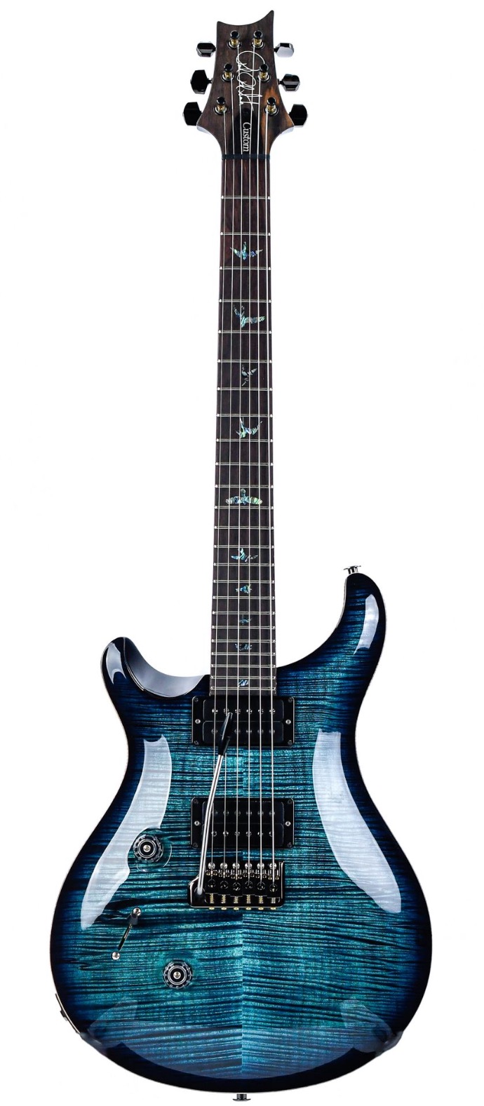 PRS Wood Library Custom 24 10 Top Cobalt Blue Lefty | The