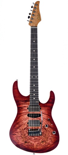 [01-CUS-0009] Suhr Modern Custom Faded Trans Wine Red Burst