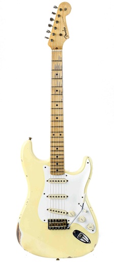 [9238014869] Fender Custom Shop 55 Stratocaster Relic Aged Vintage White