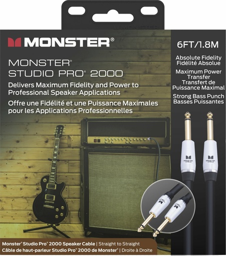 [600577] Monster Studio Pro 2000 Speaker Cable 1,8m Straight Straight