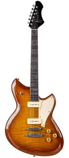 Novo Serus P2 Carve Top Curly Maple Faded Tea Burst