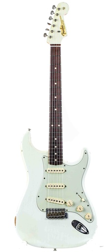 [R63070] Fender Custom Shop 1960 Stratocaster Olympic White Relic 2012
