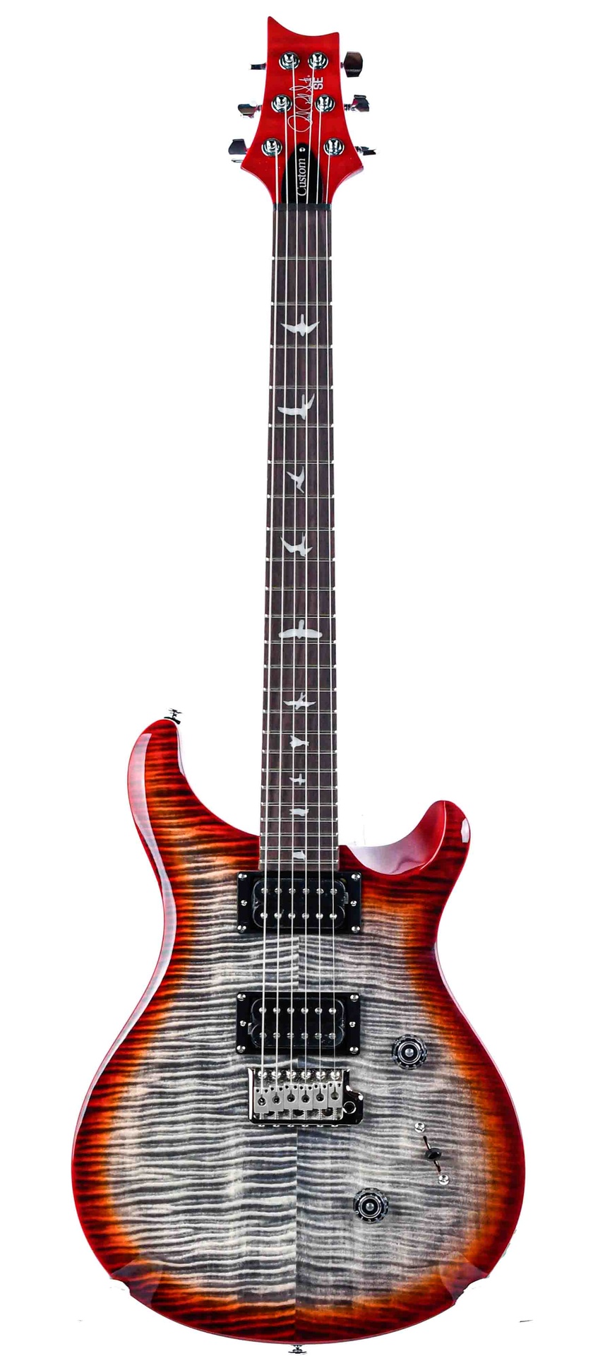 PRS SE Custom 24 Charcoal Cherry Burst | The Fellowship of
