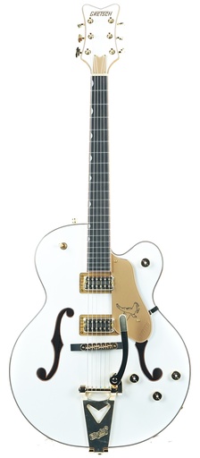 [2506530567] Gretsch Synchromatic Falcon Hollow Body Single Cut Bigsby Snowcrest White