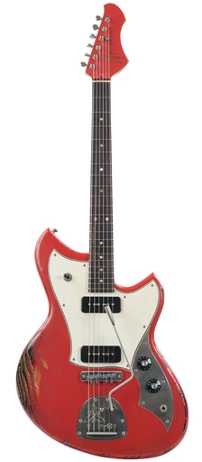 [xtfoa1397] Novo Serus J Fiesta Red over '64 3 Tone Sunburst