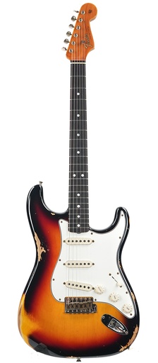 [R141792] Fender Custom Shop 1965 Stratocaster 3 Color Sunburst Heavy Relic 2025