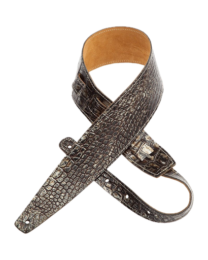 [110.258M] Magrabo Straps Holes HS Embossed Cocco Dalma Argento 8 cm