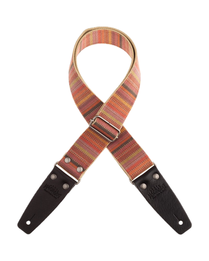 [220.040M] Magrabo Straps Stripe SC Retrò Mexico 5 cm terminali Nero fibbia Argento