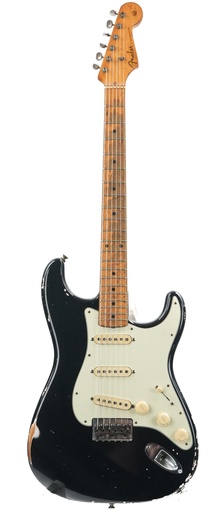 [#17643] Fender Stratocaster Hardtail Black Refinish 1957.