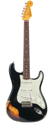 [CZ523083] Fender Custom Shop 1960 Stratocaster Relic Black over Sunburst 2014