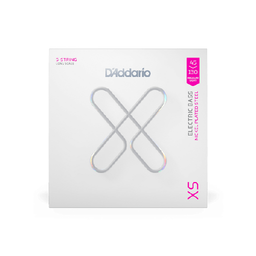 [XSB45130] D'Addario 45-130 Regular Light 5-String Long Scale XS Nickel Bass Strings
