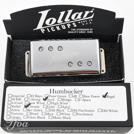 [xtfoa1] Lollar Regal Humbucker Neck Chrome