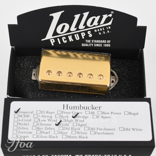 Lollar Imperial Humbucker Bridge Gold