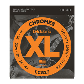 [ECG23] D'Addario ECG23 Chromes Flat Wound Extra Light 10-48
