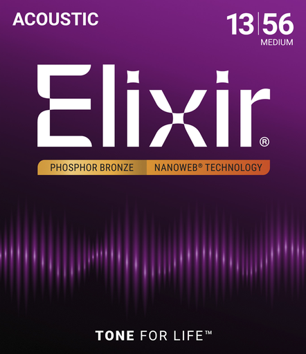 [67730] Elixir 16102 Phosphor Bronze Nanoweb Medium 13-56