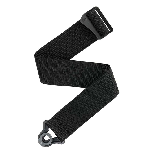[50BAL00] D'addario Auto Lock Locking Guitar Strap Black