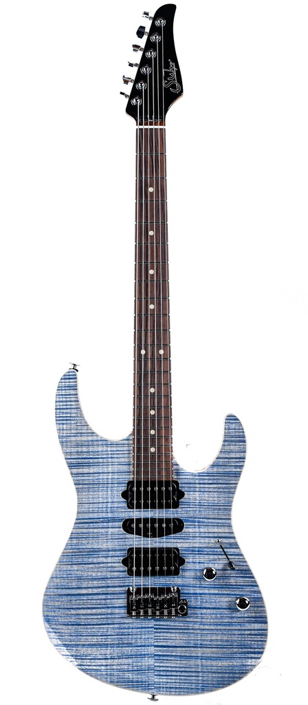 ギター Suhr Modern Pro Trans Blue Denim/Slate Suhr Modern Pro Guitar, Trans Blue Denim Slate, Pau Ferro