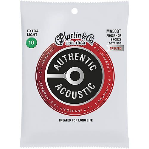 [CMA MA500T] Martin Strings MA500T Treated Phosphor Bronze 12-String Extra Light 10-47