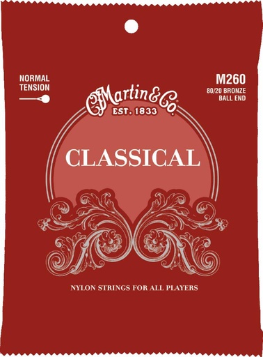 [M260] Martin M260 80/20 Bronze Ball End Classical Normal Tension