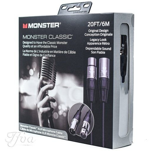 [MC-XX20] Monster Cable Classic XLR 20FT/6m Microphone Cable