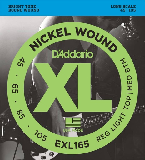 [EXL165] D'Addario EXL165 45-105 Nickel Wound Light/Med Long Scale