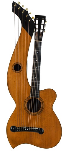 [1915] Larson Brothers Dyer Harp Guitar Style 3 ca. 1908