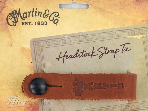 [AMA A0032] Martin Headstock Strap Tie Brown
