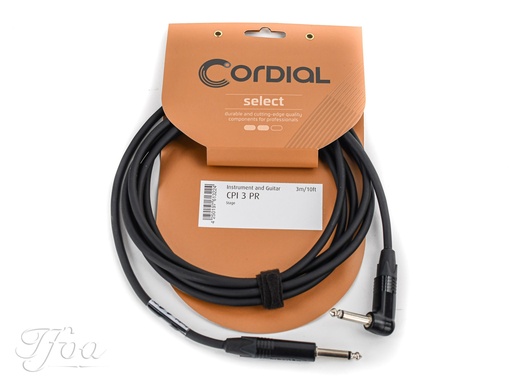 [ECL CPI3PR] Cordial CPI3PR Select Guitar Cable Angled  3M
